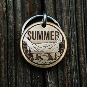 Mountain Lake Tag (Banff Lake Louise) Ears Down