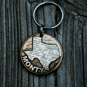 Texas Map Tag