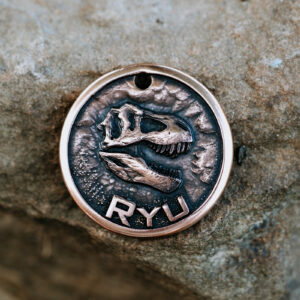 Dinosaur Fossil 3D Tag