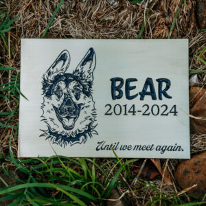 Pet Memorial Plaque