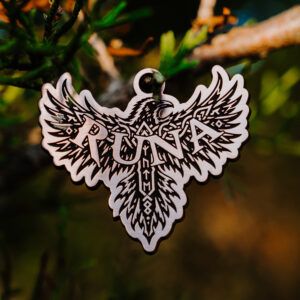 Runic Raven Tag